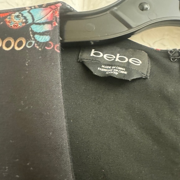 Bebe long sleeve Floral print body con dress XXS - Picture 3 of 4